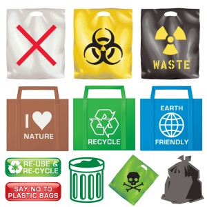 waste and recycle symbols