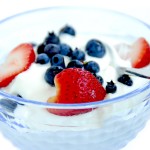 Yogurt and berries