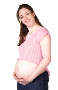 happy pregnant woman